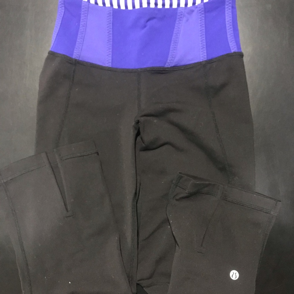 Lululemon BUNDLE two reversible cropped pant